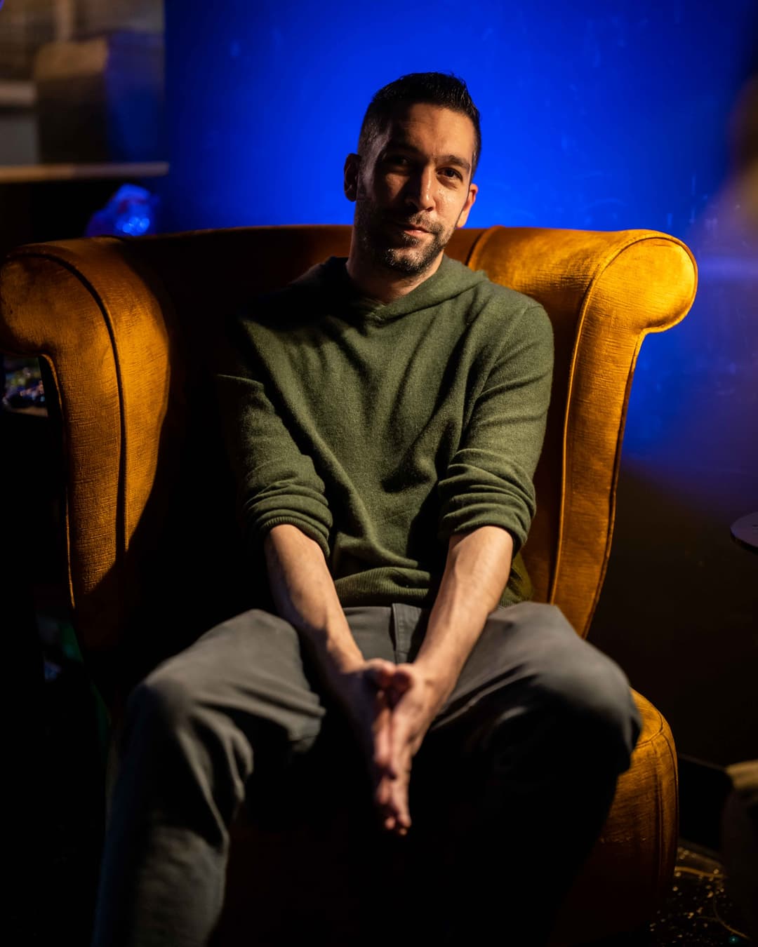 Dave Smith in a contemplative pose